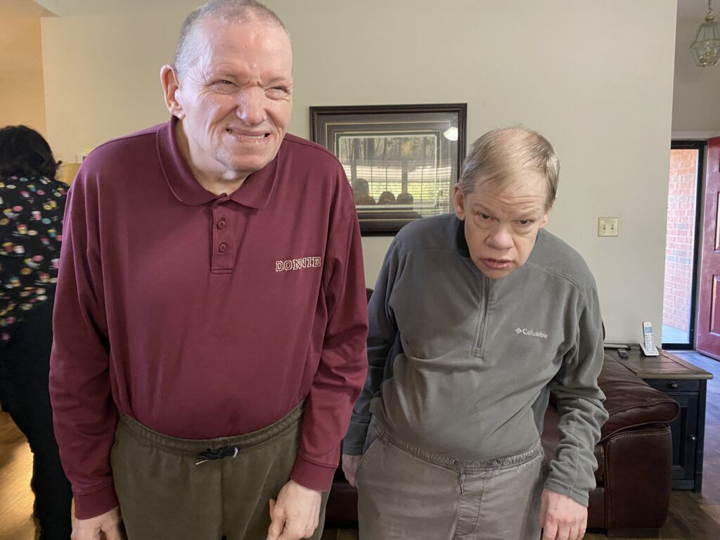 Donnie and David who live in our VOA Community home in Memphis, TN