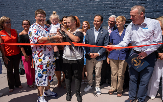Unity House ribbon cutting
